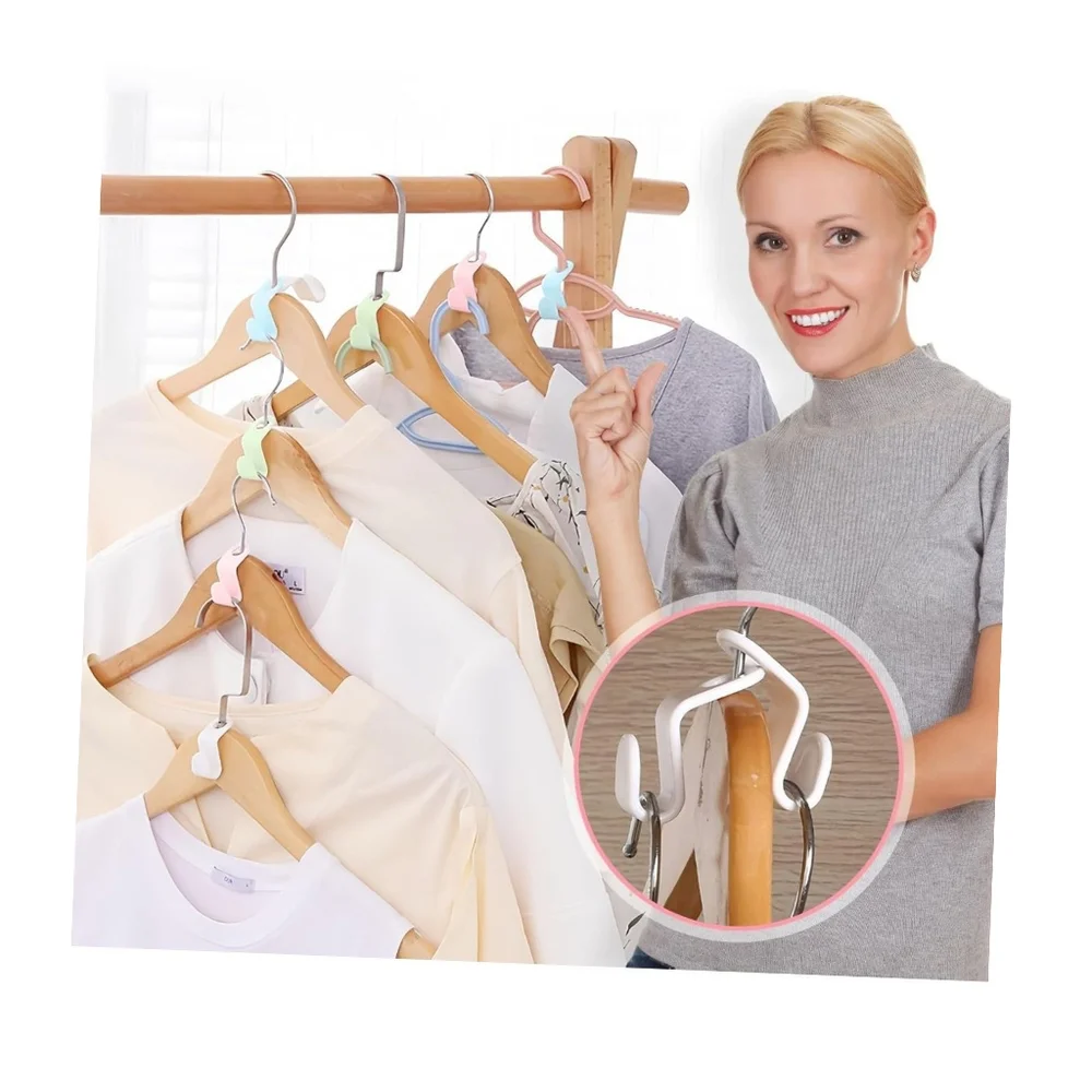 👣 4/$20.  50 Pcs Hanger Hooks, Space Saving.
